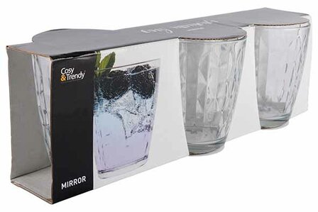 Drinkglazen Mirror 33 cl of 39 cl&nbsp; set van 3 stuks