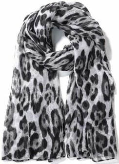 Leopard 180x90cm Grey sjaal