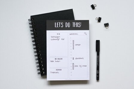 Notitieblok A5 | Planner Let&#039;s do