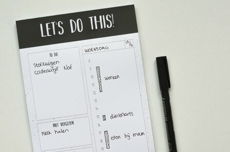 Notitieblok A5 | Planner Let&#039;s do