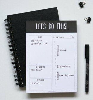 Planner, to do notitieblok