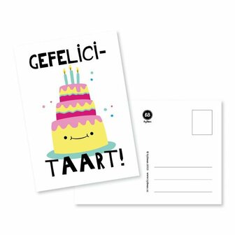 Kaartje Gefelici-taart!