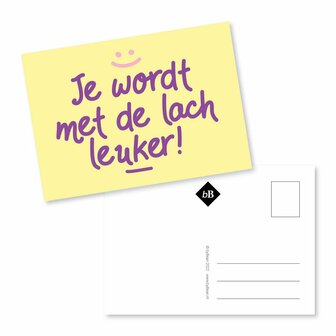 Kaart&nbsp;Je wordt met de lach leuker!