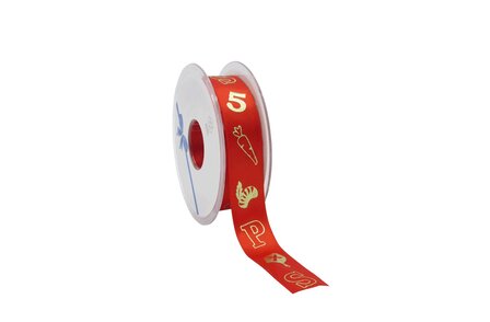 Cadeaulint Sint 5 DEC - Rood/goud 2 meter Cadeaulint