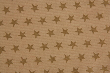 Cadeauzakje Kerst Golden Stars 17.5x21.5cm | per 4 stuks&nbsp;