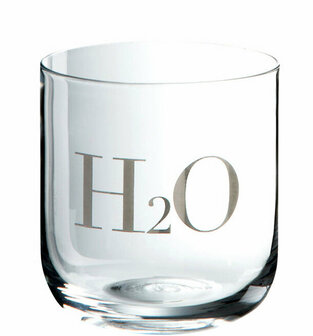 Waterglazen&nbsp;Glas Transparant/zilver set 2   Mooie heldere glazen met zilverkleurige opdruk. Afm:330 ml-h9 x b8 x 8cm