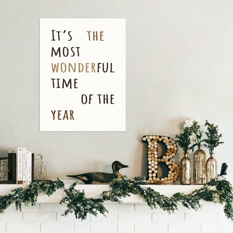 Wonderful time Kerstposter