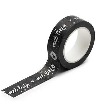 Masking Tape zwart Veel liefs Zoedt