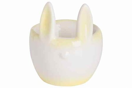 EIERDOPJE RABBIT EARS GEEL 7X6,5XH8CM ROND DOLOMIET