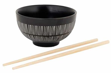 ETOSHA KOMMETJE D13CM MET CHOPSTICKS