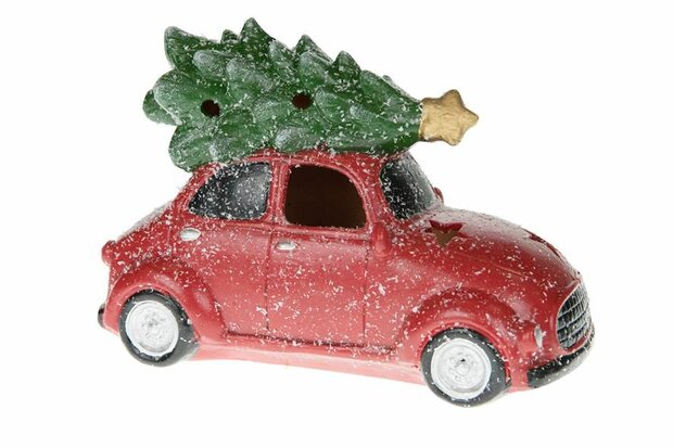 AUTO MET LICHT EN KERSTBOOM 2 AFMETINGEN