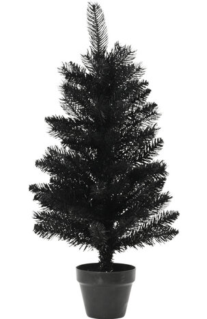 Kerstboom H60cm Zwart/Groen