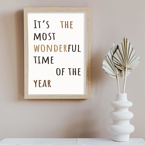 Wonderful time Kerstposter 30x40 FBRK