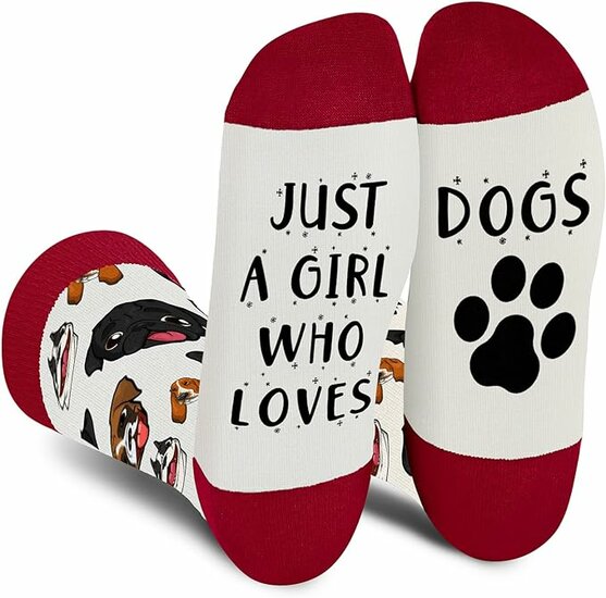 Sokken Girl love Dogs 38-45