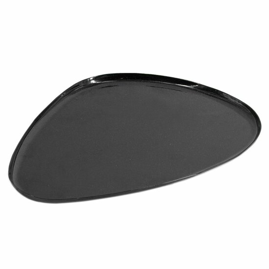 Metalen tray black marble 30x22cm